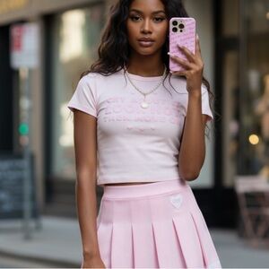 Sugar Thrillz Doll Tears Baby Tee - light pink